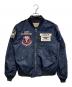 AVIREX（アヴィレックス）の古着「L-2 U.S.A.F.A. PATCHED  フライトジャケット」｜ネイビー