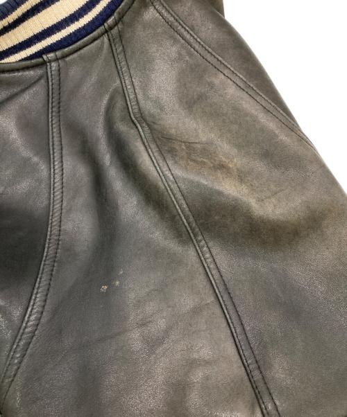 AVIREX（アヴィレックス）AVIREX (アヴィレックス) レザーバーシティジャケット ブラック サイズ:Sの古着・服飾アイテム