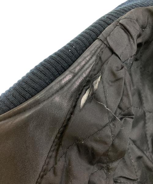 AVIREX（アヴィレックス）AVIREX (アヴィレックス) レザーバーシティジャケット ブラック サイズ:Sの古着・服飾アイテム