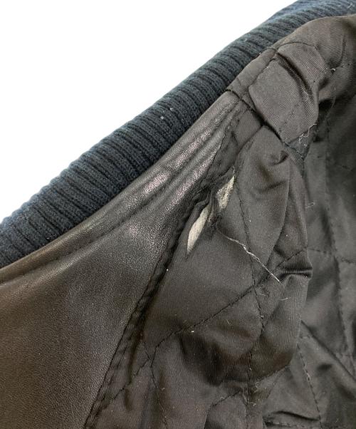 AVIREX（アヴィレックス）AVIREX (アヴィレックス) ［古着］レザーバーシティジャケット ブラック サイズ:Sの古着・服飾アイテム