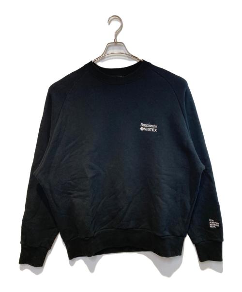 FreshService（フレッシュサービス）FreshService (フレッシュサービス) VIBTEX (ビブテックス) 別注SWEAT CREW NECK PULLOVER ブラック サイズ:Lの古着・服飾アイテム