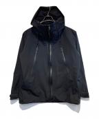 DESCENTE ALLTERRAINデザイント オルテライン）の古着「HARD SHELL JACKET CREAS」｜ブラック