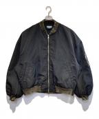 MAISON SPECIALメゾンスペシャル）の古着「Prime-Over Vintage Like Nylon MA-1 Bomber Jacket」｜ブラック