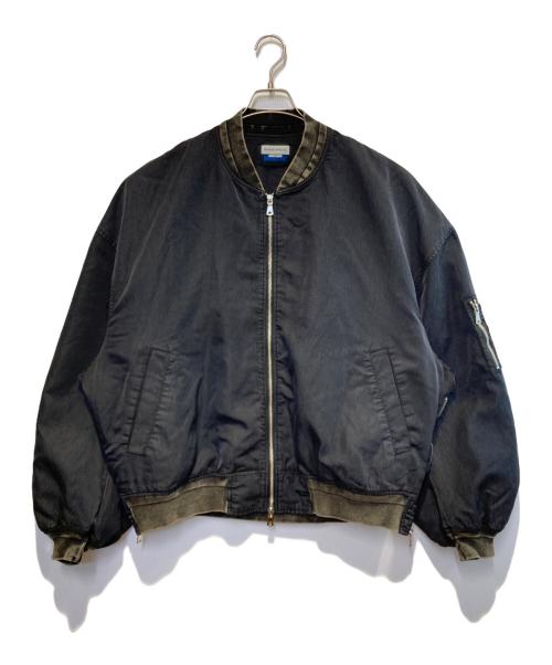 MAISON SPECIAL（メゾンスペシャル）MAISON SPECIAL (メゾンスペシャル) Prime-Over Vintage Like Nylon MA-1 Bomber Jacket ブラック サイズ:02の古着・服飾アイテム