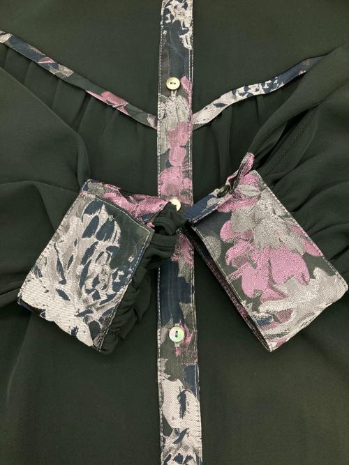 HARE（ハレ）HARE (ハレ) アートジャガードシャツ ブラック×パープル サイズ:Freeの古着・服飾アイテム
