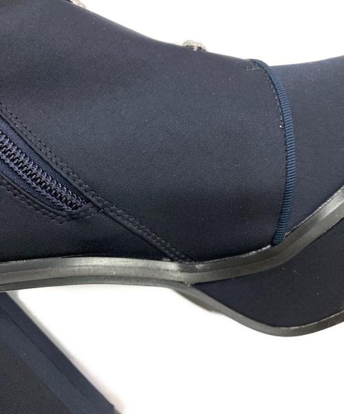 HARE（ハレ）HARE (ハレ) メタルチャイナパーツブーツ ネイビー サイズ:L（24.0〜24.5cm相当) 未使用品の古着・服飾アイテム