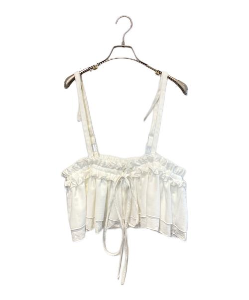 S / ile（シール）S / ile  (シール) フリルビスチェ ホワイト サイズ:Free 未使用品の古着・服飾アイテム