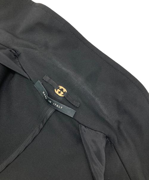 GUCCI（グッチ）GUCCI (グッチ) スタンドカラージップアップジャケット ブラック サイズ:38の古着・服飾アイテム