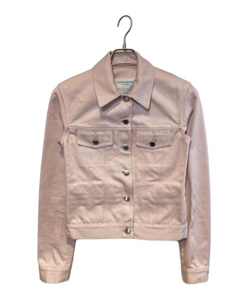Yves Saint Laurent（イヴサンローラン）Yves Saint Laurent (イヴサンローラン) トラッカージャケット ピンク サイズ:34の古着・服飾アイテム