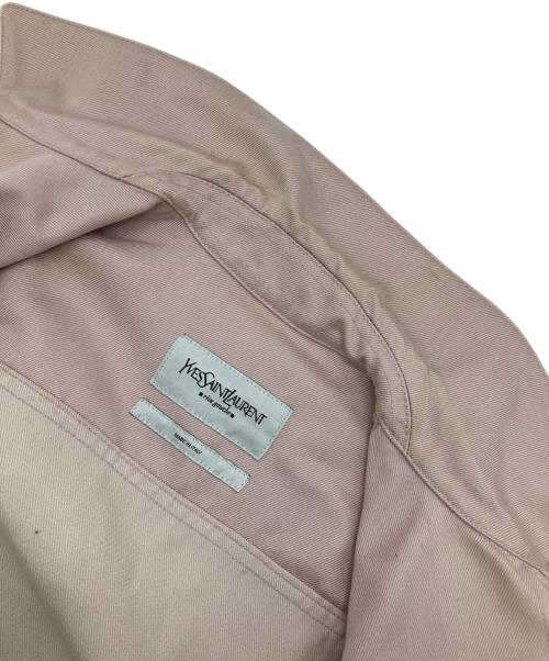 Yves Saint Laurent（イヴサンローラン）Yves Saint Laurent (イヴサンローラン) トラッカージャケット ピンク サイズ:34の古着・服飾アイテム