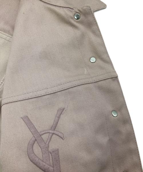 Yves Saint Laurent（イヴサンローラン）Yves Saint Laurent (イヴサンローラン) トラッカージャケット ピンク サイズ:34の古着・服飾アイテム