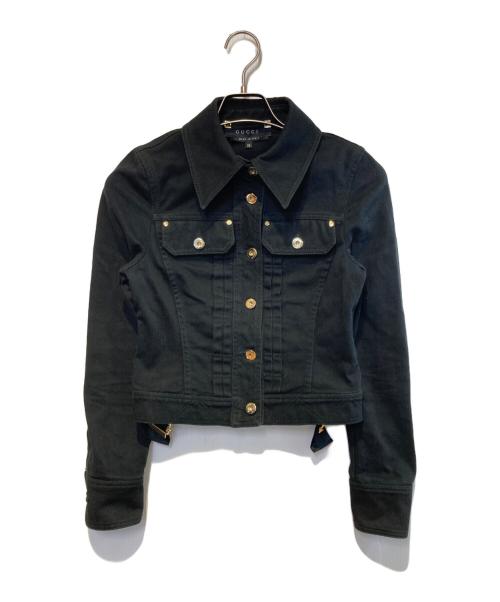 GUCCI（グッチ）GUCCI (グッチ) トラッカージャケット ブラック サイズ:38の古着・服飾アイテム