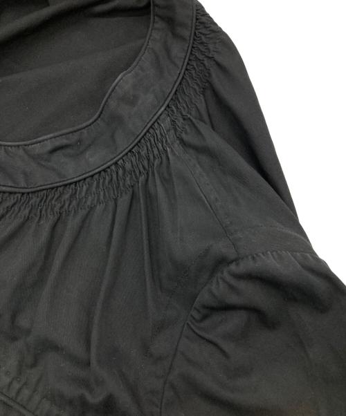 GUCCI（グッチ）GUCCI (グッチ) スタンドカラーギャザーコート ブラック サイズ:38の古着・服飾アイテム