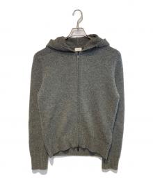 Saint Laurent Paris（サンローランパリ）の古着「キャメルニットジップフーディ」｜グレー