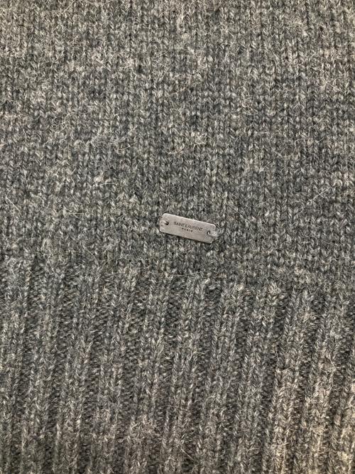 Saint Laurent Paris（サンローランパリ）Saint Laurent Paris (サンローランパリ) キャメルニットジップフーディ グレー サイズ:Sの古着・服飾アイテム