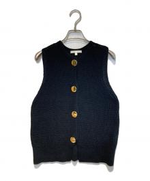 Drawing Numbers（ドローイングナンバーズ）の古着「ビッグボタンベスト」｜ブラック