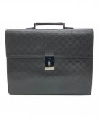 GUCCIグッチ）の古着「グッチシマGGブリーフケース」｜ブラック