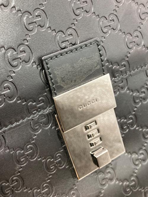 GUCCI（グッチ）GUCCI (グッチ) グッチシマGGブリーフケース ブラックの古着・服飾アイテム