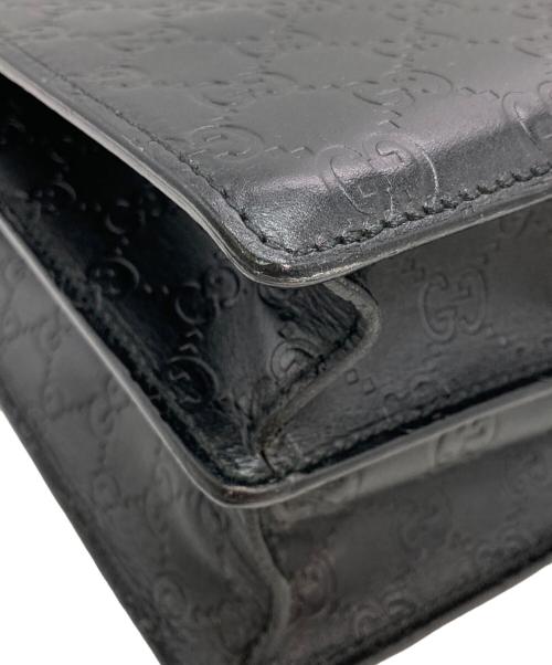 GUCCI（グッチ）GUCCI (グッチ) グッチシマGGブリーフケース ブラックの古着・服飾アイテム