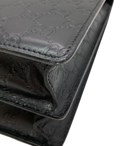 GUCCI（グッチ）GUCCI (グッチ) グッチシマGGブリーフケース ブラックの古着・服飾アイテム