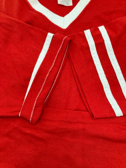 SPONT-T by sted man（ステッドマン）SPONT-T by sted man (ステッドマン) ［古着］プリントTシャツ レッド サイズ:Lの古着・服飾アイテム