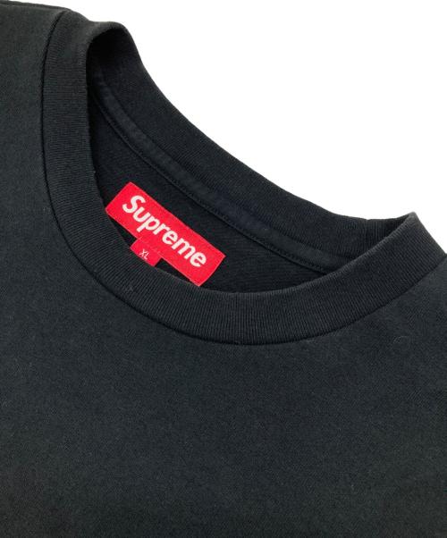 SUPREME（シュプリーム）SUPREME (シュプリーム) TWILL APPLIQUE TEE ブラック サイズ:XLの古着・服飾アイテム