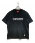 SUPREME（シュプリーム）の古着「TWILL APPLIQUE TEE」｜ブラック