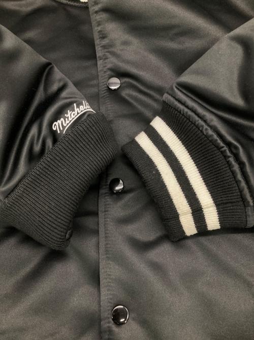 SUPREME（シュプリーム）SUPREME (シュプリーム) MITCHELL & NESS (ミッチェルアンドネス) Satin Varsity Jacket ブラック サイズ:XLの古着・服飾アイテム