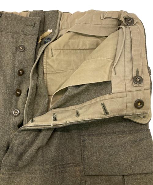 German military（ジャーマンミリタリー）German military (ジャーマンミリタリー) ［古着］ウールカーゴパンツ オリーブ サイズ:17の古着・服飾アイテム