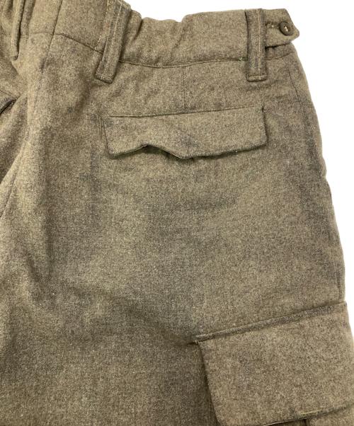 German military（ジャーマンミリタリー）German military (ジャーマンミリタリー) ［古着］ウールカーゴパンツ オリーブ サイズ:17の古着・服飾アイテム