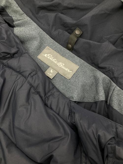 Eddie Bauer（エディーバウアー）Eddie Bauer (エディーバウアー) ダウンジャケット グレー×ネイビー サイズ:Mの古着・服飾アイテム