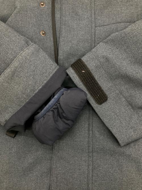 Eddie Bauer（エディーバウアー）Eddie Bauer (エディーバウアー) ダウンジャケット グレー×ネイビー サイズ:Mの古着・服飾アイテム