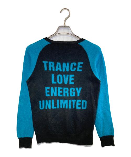 Histeric Glamour（ヒステリックグラマー）Histeric Glamour (ヒステリックグラマー) クルーネックニット ブラック×ブルー サイズ:Sの古着・服飾アイテム