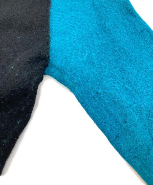 Histeric Glamour（ヒステリックグラマー）Histeric Glamour (ヒステリックグラマー) クルーネックニット ブラック×ブルー サイズ:Sの古着・服飾アイテム