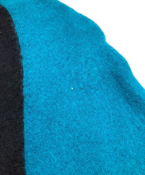 Histeric Glamour（ヒステリックグラマー）Histeric Glamour (ヒステリックグラマー) クルーネックニット ブラック×ブルー サイズ:Sの古着・服飾アイテム