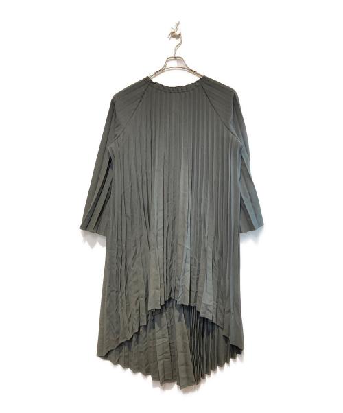 LEINWANDE（ラインヴァンド）LEINWANDE (ラインヴァンド) プリーツワンピース グレー サイズ:Freeの古着・服飾アイテム