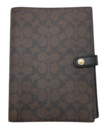 COACH（コーチ）の古着「ノートブック・シグネチャー キャンバス」｜ブラウン×ブラック