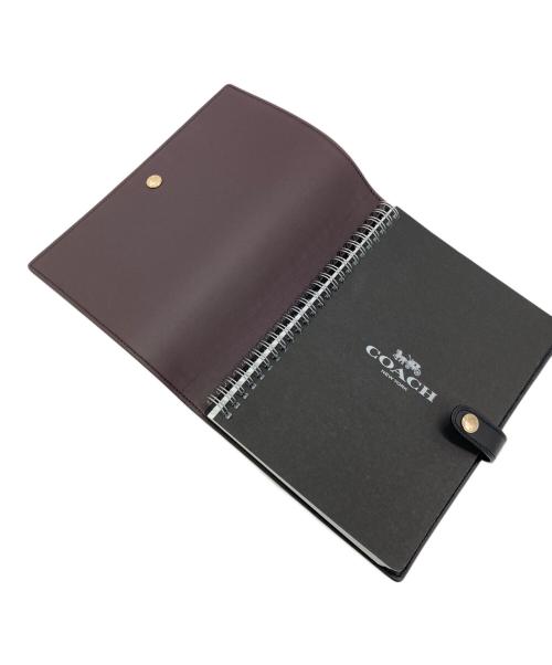 COACH（コーチ）COACH (コーチ) ノートブック・シグネチャー キャンバス ブラウン×ブラックの古着・服飾アイテム