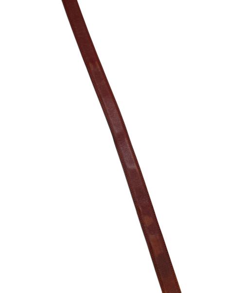 Salvatore Ferragamo（サルヴァトーレ フェラガモ）Salvatore Ferragamo (サルヴァトーレ フェラガモ) ガンチーニレザーベルト ブラウン サイズ:75の古着・服飾アイテム