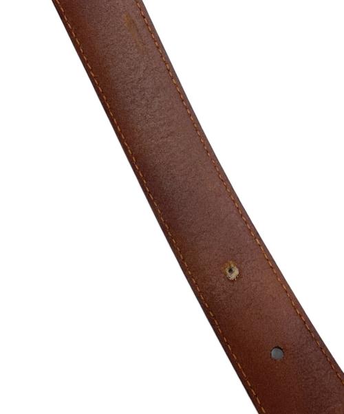 Salvatore Ferragamo（サルヴァトーレ フェラガモ）Salvatore Ferragamo (サルヴァトーレ フェラガモ) ガンチーニレザーベルト ブラウン サイズ:75の古着・服飾アイテム