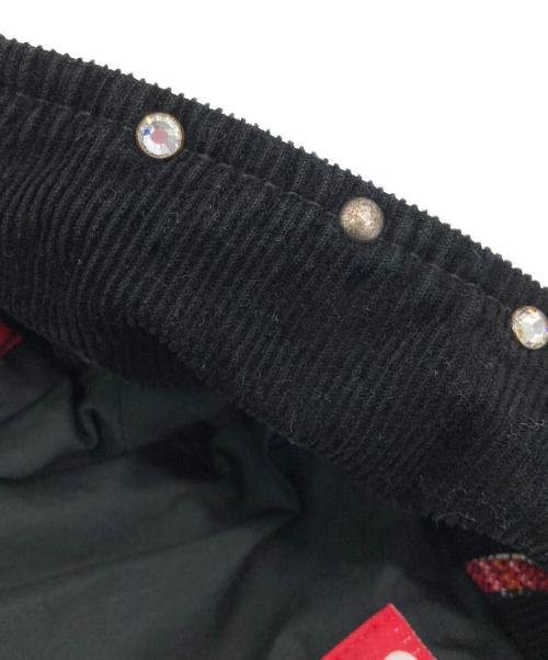 SUPREME（シュプリーム）SUPREME (シュプリーム) b.b.Simon (ビービーサイモン) Quilted Work Jacket レッド×ブラック サイズ:Lの古着・服飾アイテム