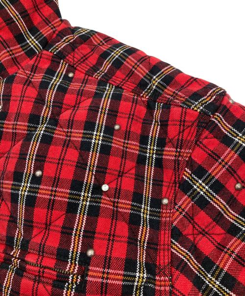 SUPREME（シュプリーム）SUPREME (シュプリーム) b.b.Simon (ビービーサイモン) Quilted Work Jacket レッド×ブラック サイズ:Lの古着・服飾アイテム