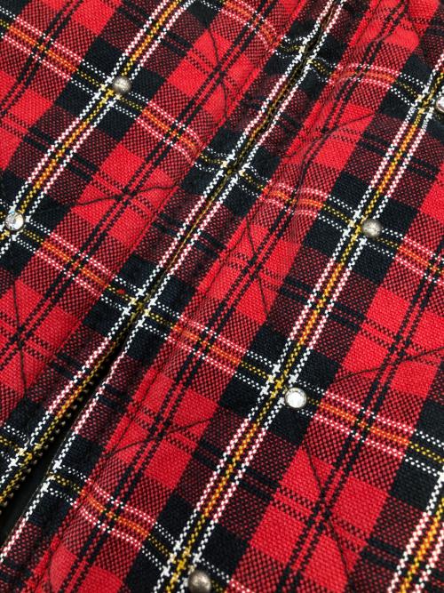 SUPREME（シュプリーム）SUPREME (シュプリーム) b.b.Simon (ビービーサイモン) Quilted Work Jacket レッド×ブラック サイズ:Lの古着・服飾アイテム