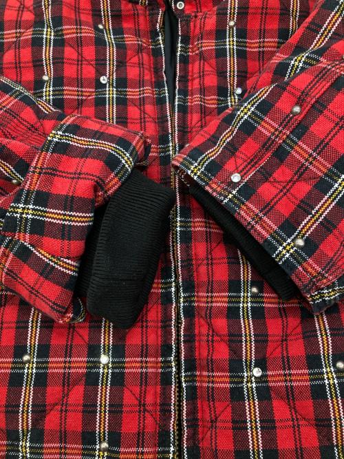 SUPREME（シュプリーム）SUPREME (シュプリーム) b.b.Simon (ビービーサイモン) Quilted Work Jacket レッド×ブラック サイズ:Lの古着・服飾アイテム