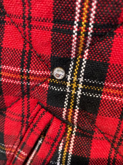 SUPREME（シュプリーム）SUPREME (シュプリーム) b.b.Simon (ビービーサイモン) Quilted Work Jacket レッド×ブラック サイズ:Lの古着・服飾アイテム