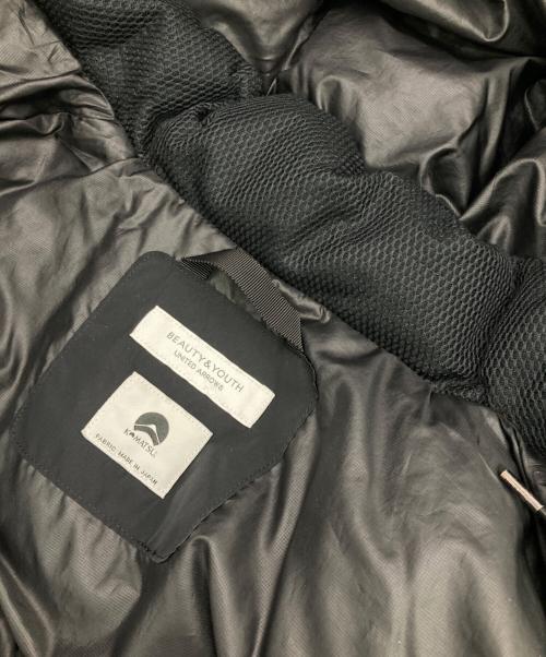 BEAUTY&YOUTH（ビューティーアンドユース）BEAUTY&YOUTH (ビューティーアンドユース) KOMATSU (コマツ) 別注ダウンジャケット ブラック サイズ:Sの古着・服飾アイテム