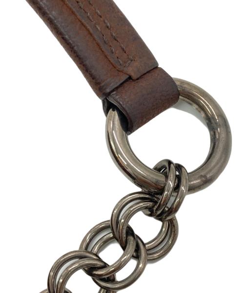 PRADA（プラダ）PRADA (プラダ) Tweed handbag ブラウン×グリーンの古着・服飾アイテム