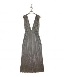 beautiful people（ビューティフルピープル）の古着「プリーツワンピース」｜グレー