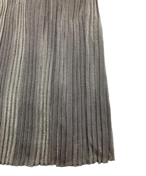 beautiful people（ビューティフルピープル）beautiful people (ビューティフルピープル) プリーツワンピース グレー サイズ:XSの古着・服飾アイテム