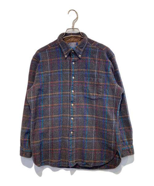 PENDLETON（ペンドルトン）PENDLETON (ペンドルトン) ［古着］ウールチェックシャツ ネイビー サイズ:XLの古着・服飾アイテム
